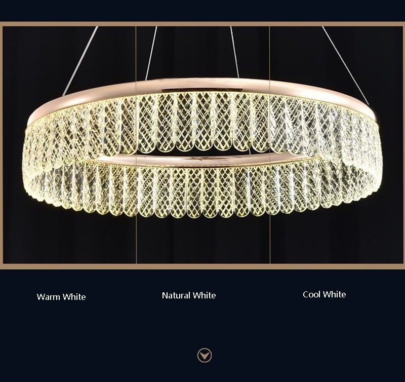 Luxury Crystal  LED Pendent lamp color